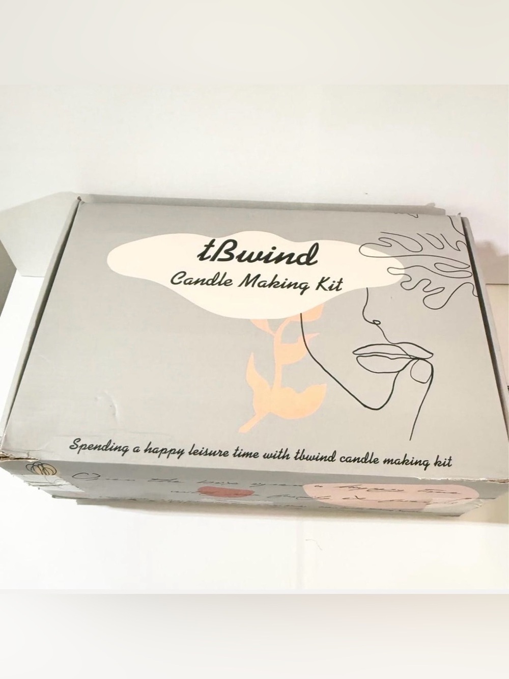 Xxxx duplicate xxxxx tBwind Candle Making Kit - Soft Gray & Peach Box